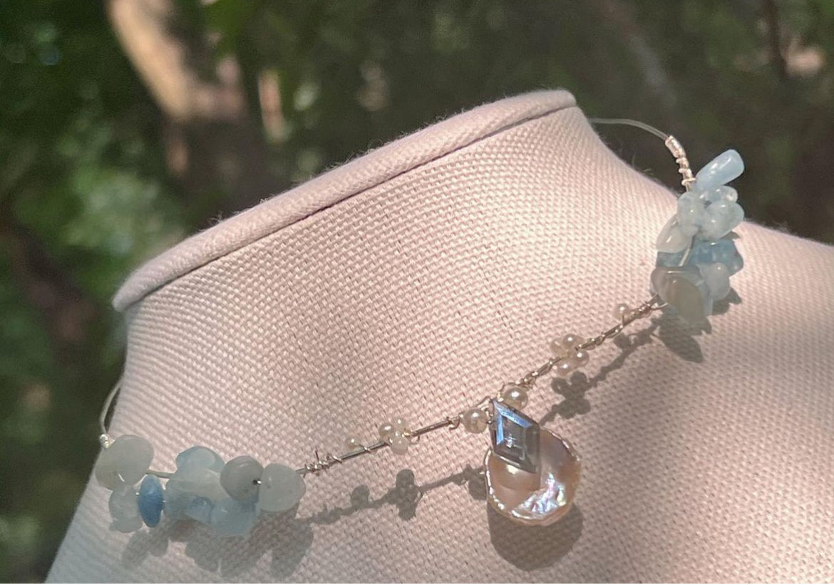 Oceanic Enchantment Aquamarine Choker