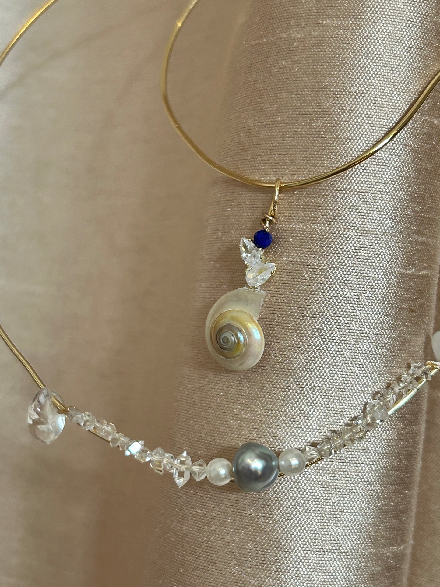 Shell & Lapis Pendant